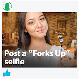 Post a forks up selfie